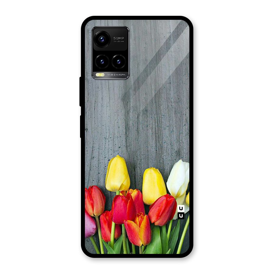 Bloom Grey Glass Back Case for Vivo Y21A