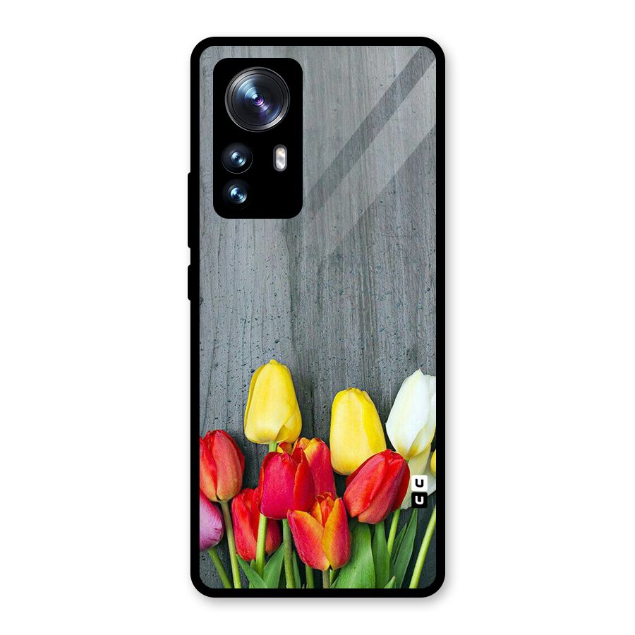Bloom Grey Glass Back Case for Xiaomi 12 Pro