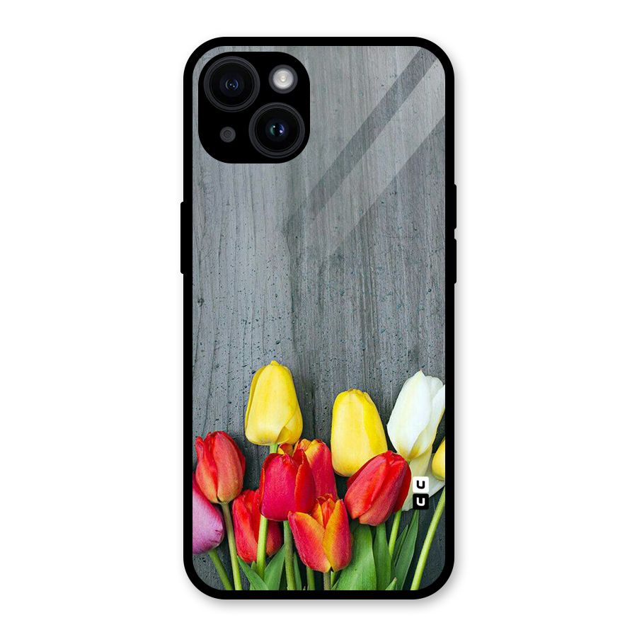 Bloom Grey Glass Back Case for iPhone 14