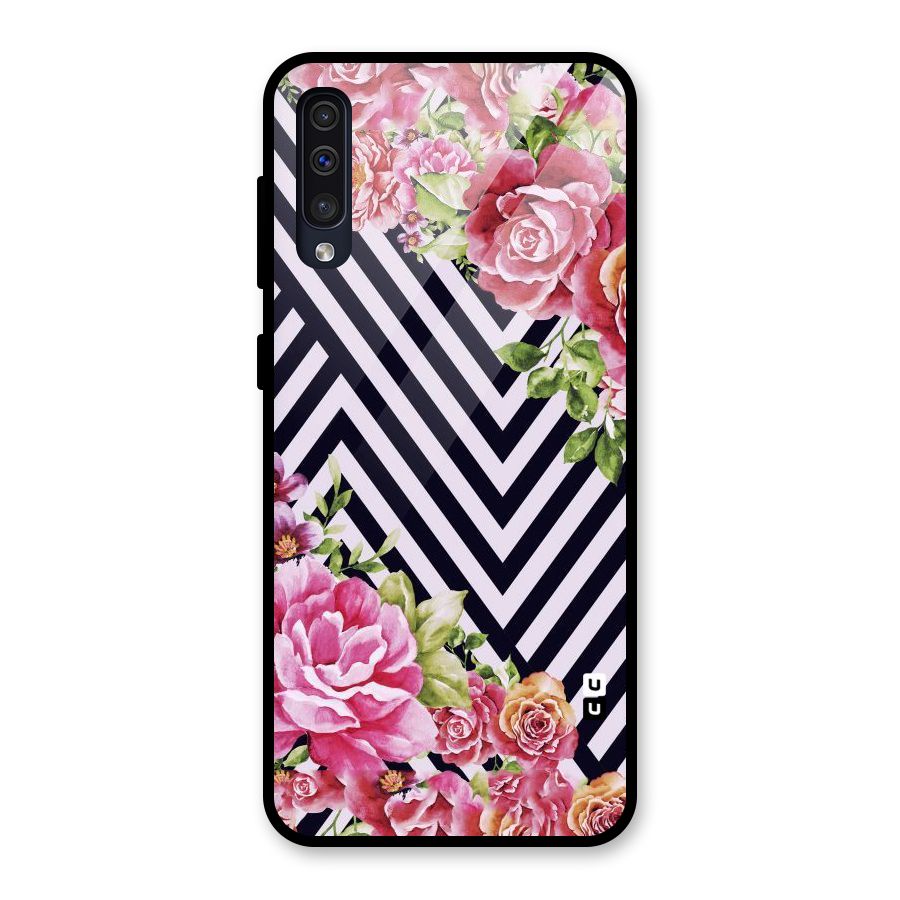 Bloom Zig Zag Glass Back Case for Galaxy A30s