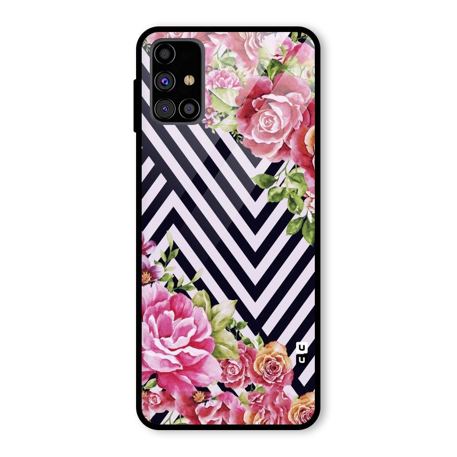 Bloom Zig Zag Glass Back Case for Galaxy M31s