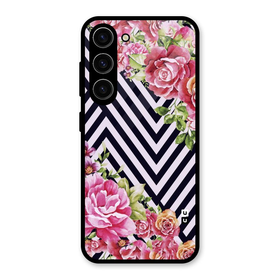 Bloom Zig Zag Glass Back Case for Galaxy S23