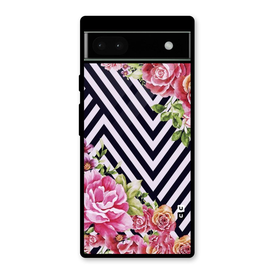 Bloom Zig Zag Glass Back Case for Google Pixel 6a