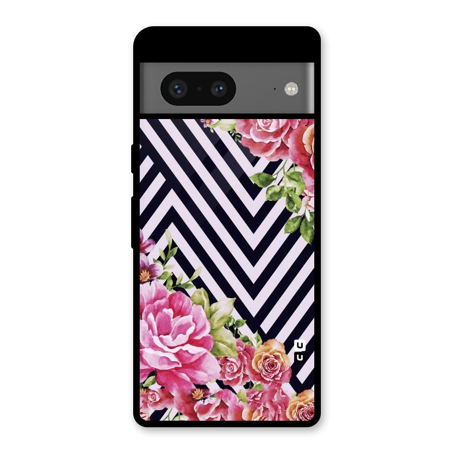 Bloom Zig Zag Glass Back Case for Google Pixel 7