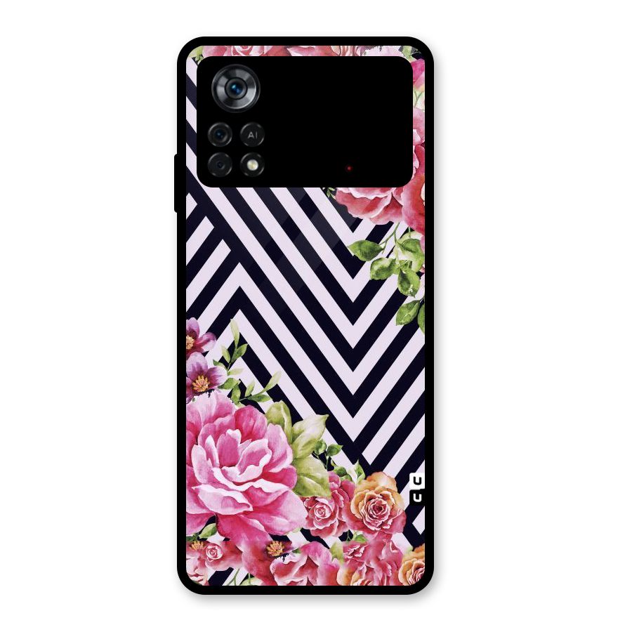 Bloom Zig Zag Glass Back Case for Poco X4 Pro 5G