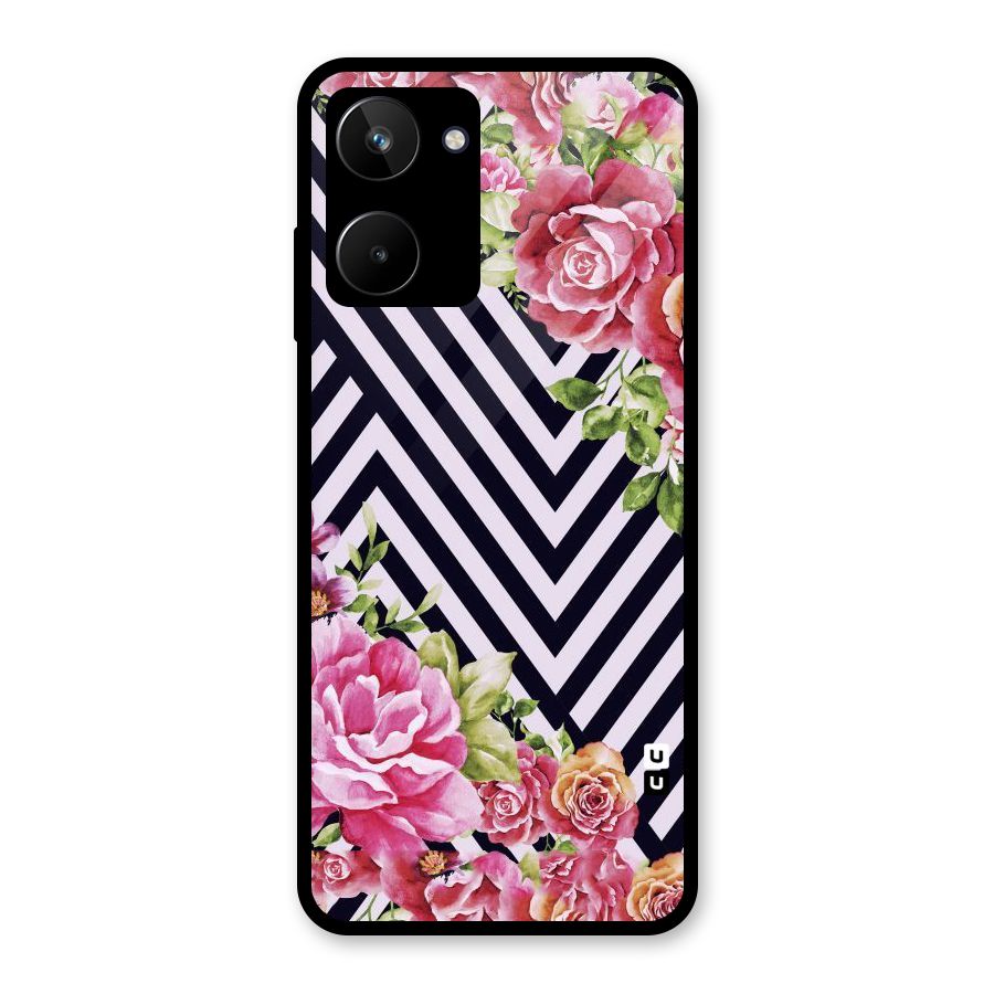 Bloom Zig Zag Glass Back Case for Realme 10