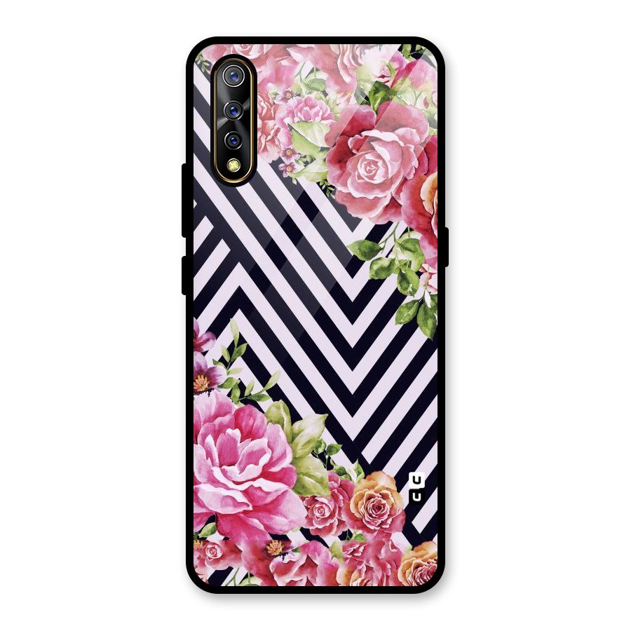 Bloom Zig Zag Glass Back Case for Vivo S1