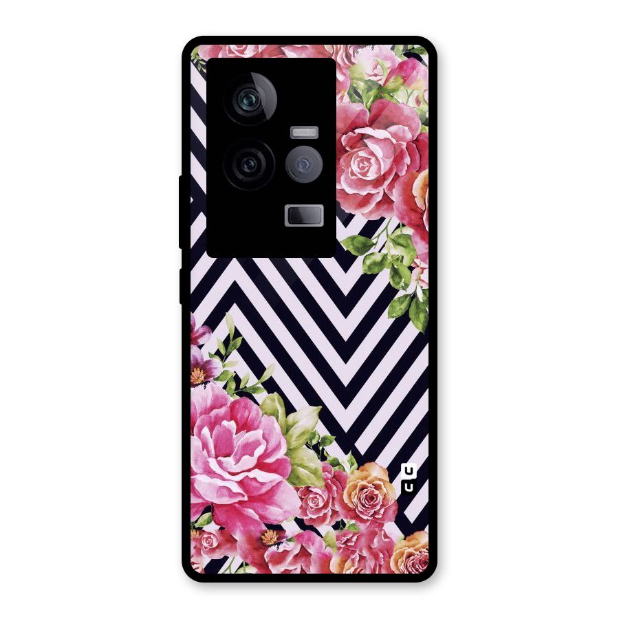 Bloom Zig Zag Glass Back Case for Vivo iQOO 11 5G