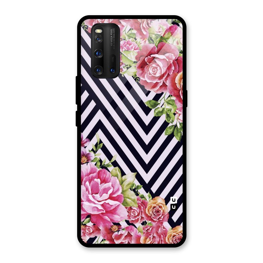 Bloom Zig Zag Glass Back Case for Vivo iQOO 3