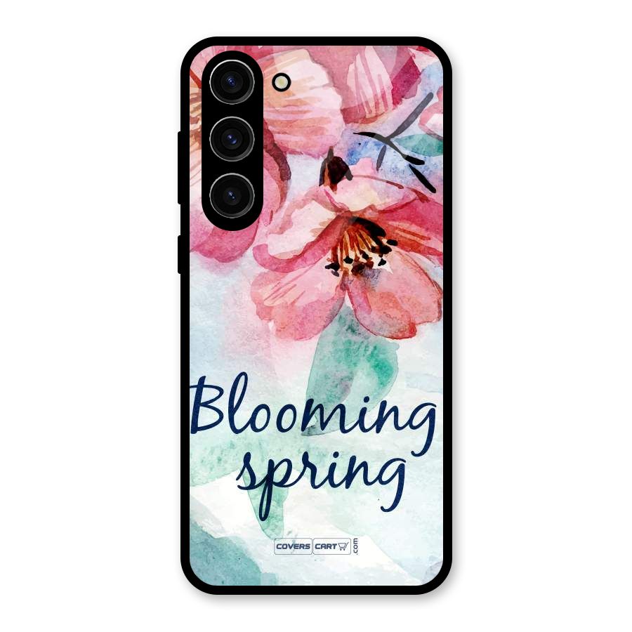 Blooming Spring Glass Back Case for Galaxy S23 Plus