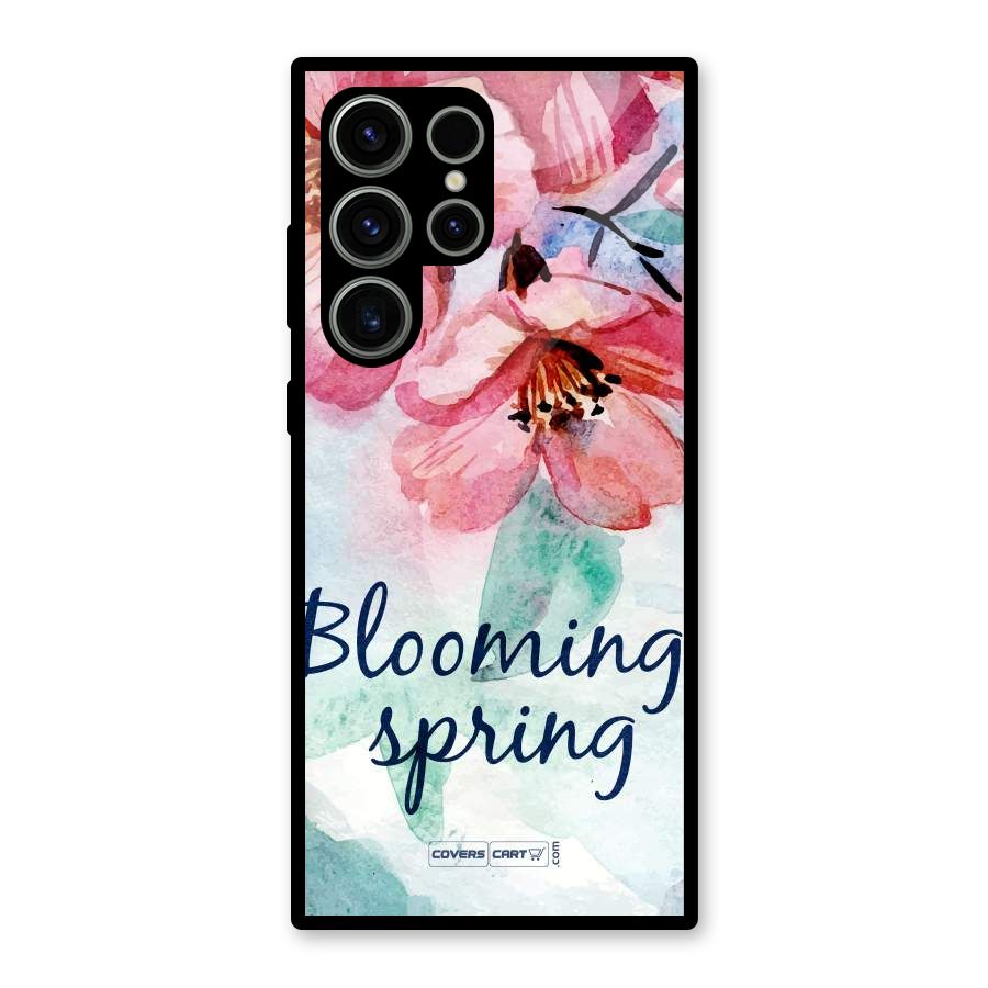 Blooming Spring Glass Back Case for Galaxy S23 Ultra