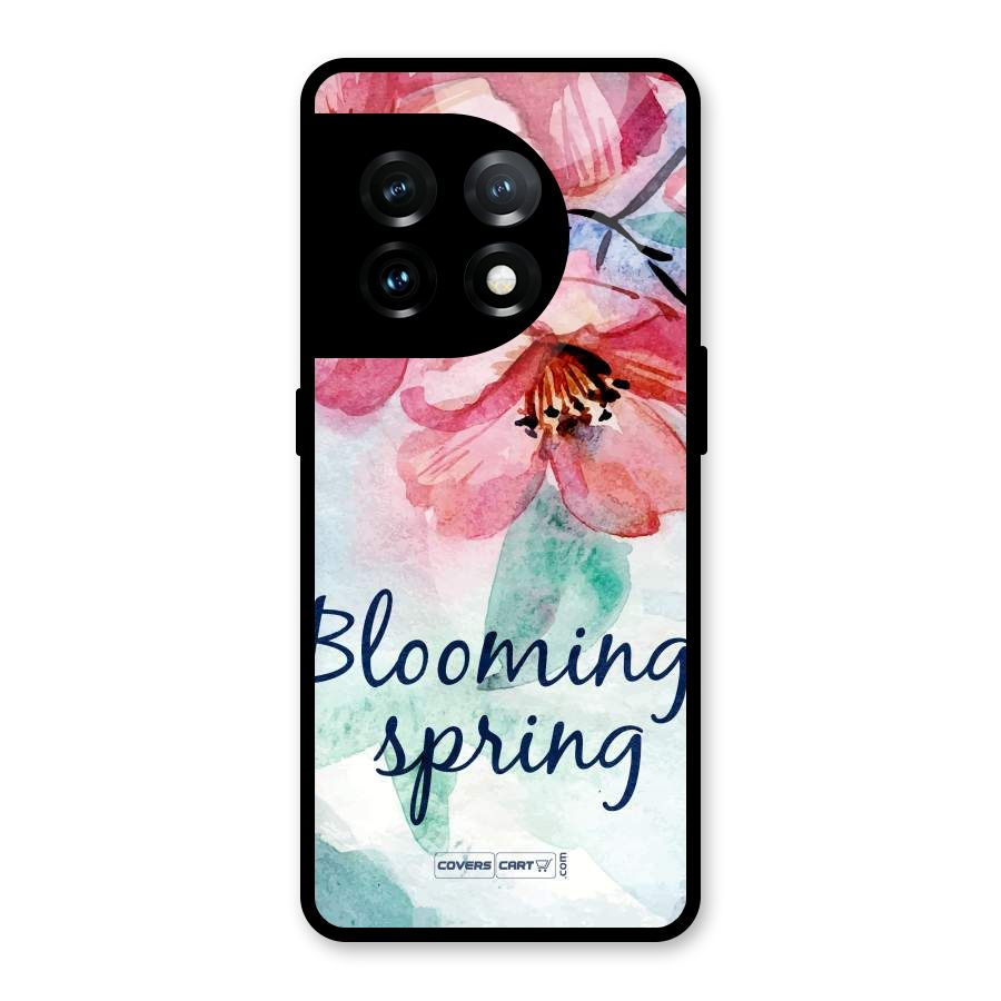 Blooming Spring Glass Back Case for OnePlus 11