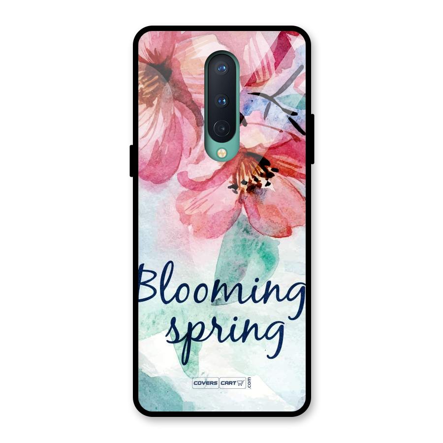 Blooming Spring Glass Back Case for OnePlus 8