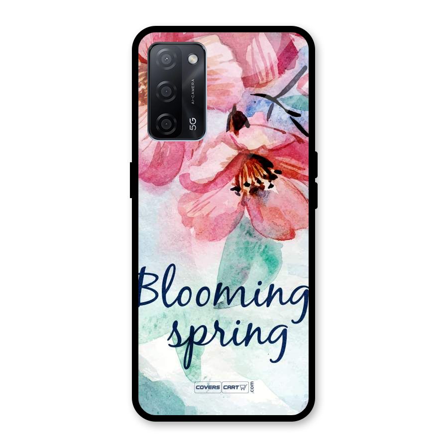 Blooming Spring Glass Back Case for Oppo A53s 5G