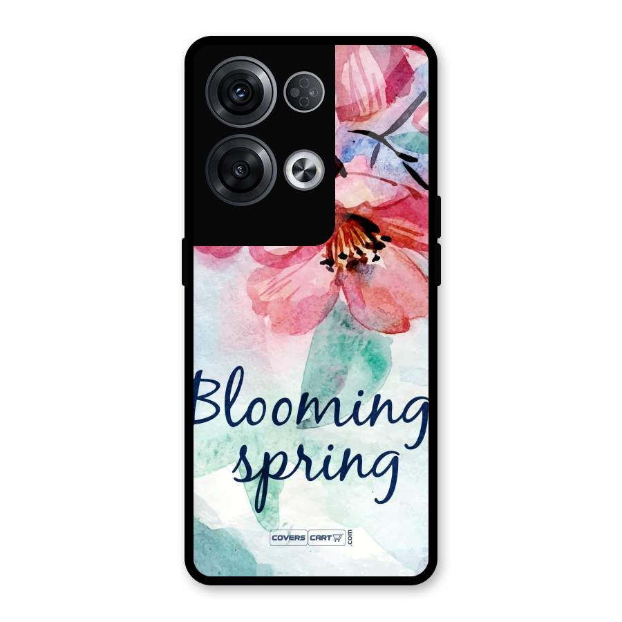 Blooming Spring Glass Back Case for Oppo Reno8 Pro 5G