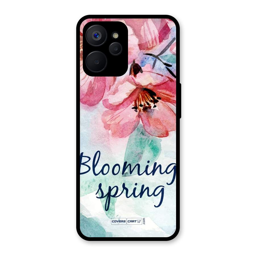 Blooming Spring Glass Back Case for Realme 9i 5G