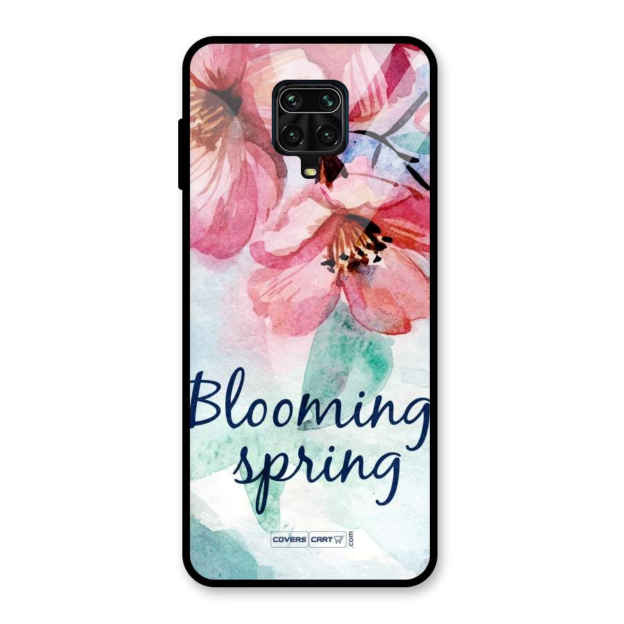 Blooming Spring Glass Back Case for Redmi Note 9 Pro