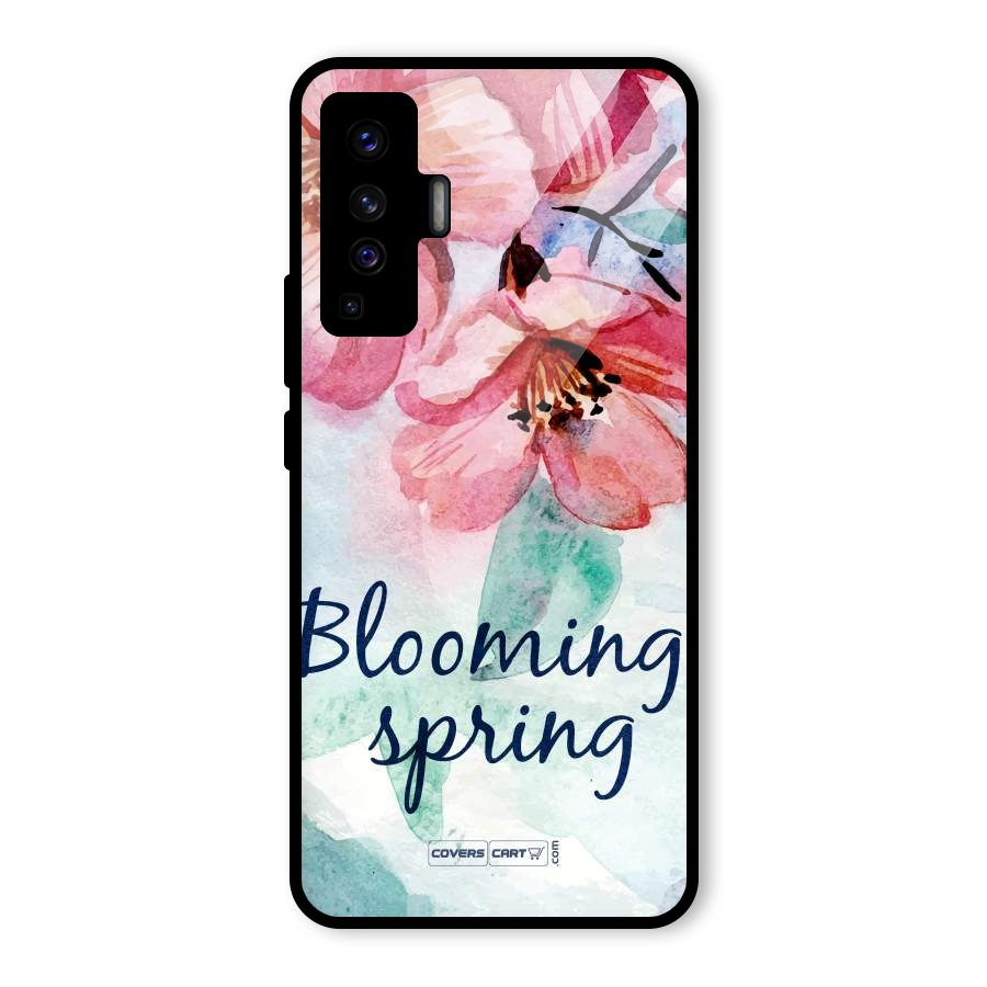 Blooming Spring Glass Back Case for Vivo X50