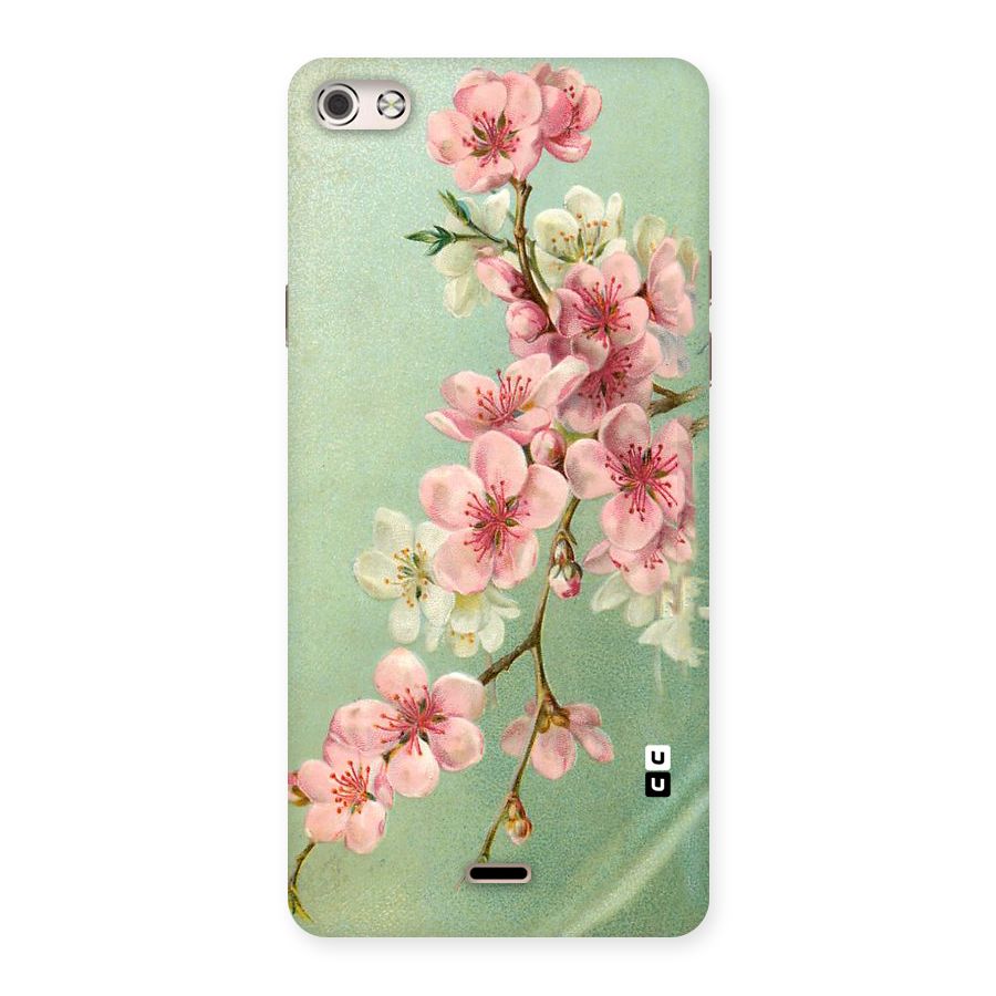 Blossom Cherry Design Back Case for Micromax Canvas Silver 5