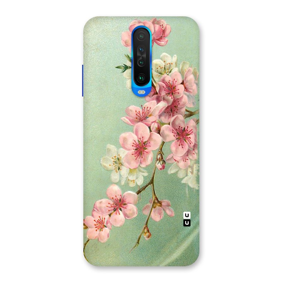 Blossom Cherry Design Back Case for Poco X2