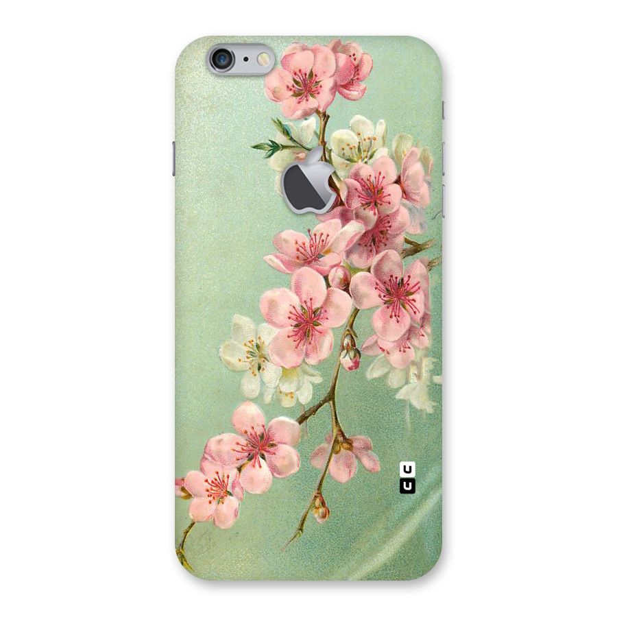 Blossom Cherry Design Back Case for iPhone 6 Plus 6S Plus Logo Cut