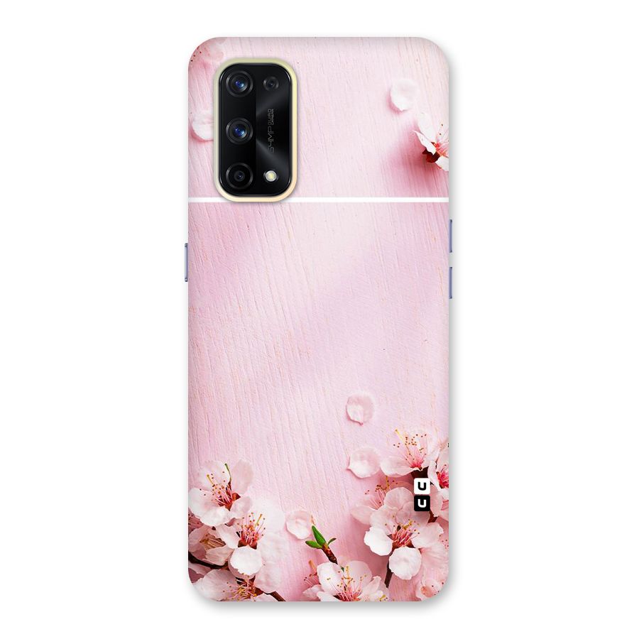 Blossom Frame Pink Glass Back Case for Realme X7 Pro