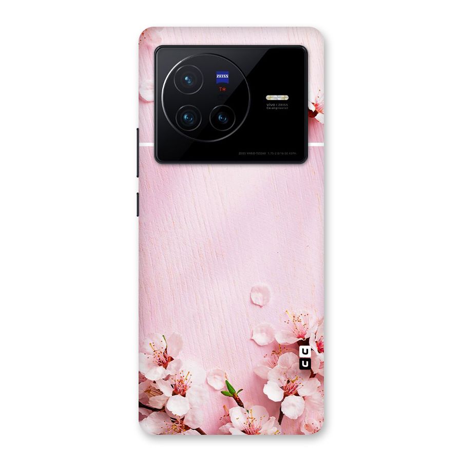 Blossom Frame Pink Back Case for Vivo X80