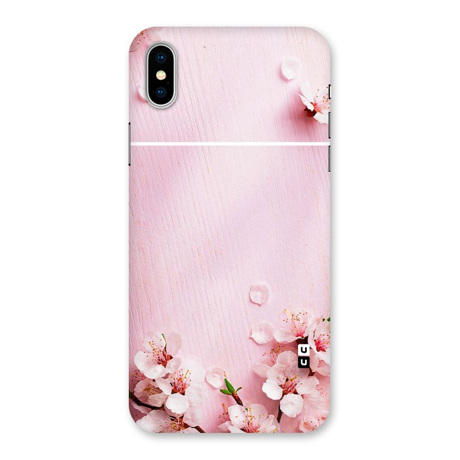 Blossom Frame Pink Back Case for iPhone XS