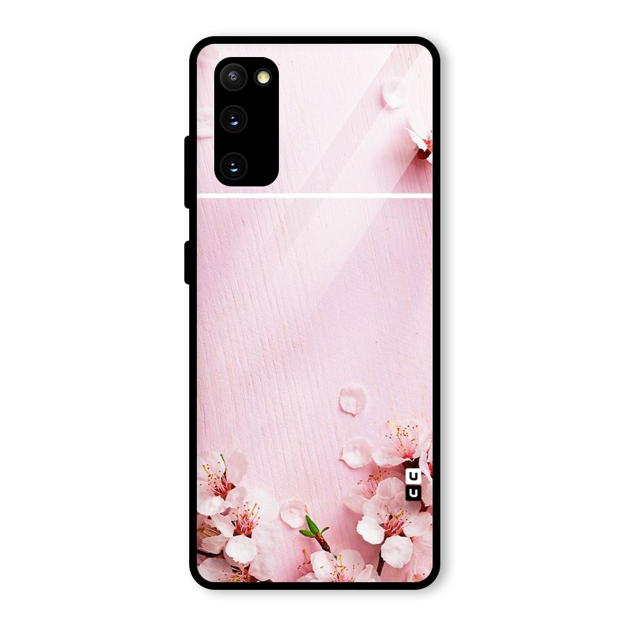 Blossom Frame Pink Glass Back Case for Galaxy S20 FE 5G