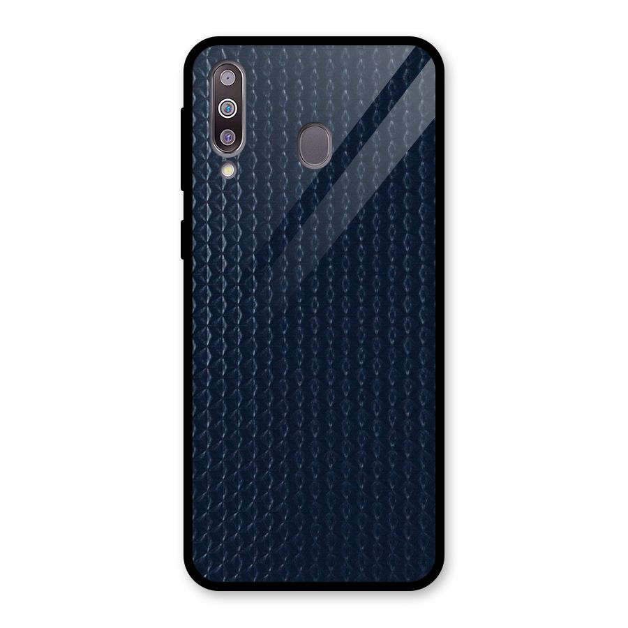 Blue Pattern Glass Back Case for Galaxy M30