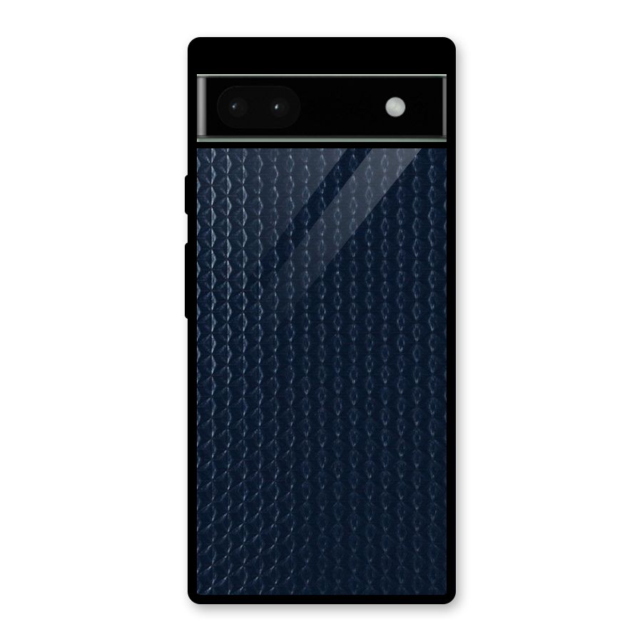 Blue Pattern Glass Back Case for Google Pixel 6a