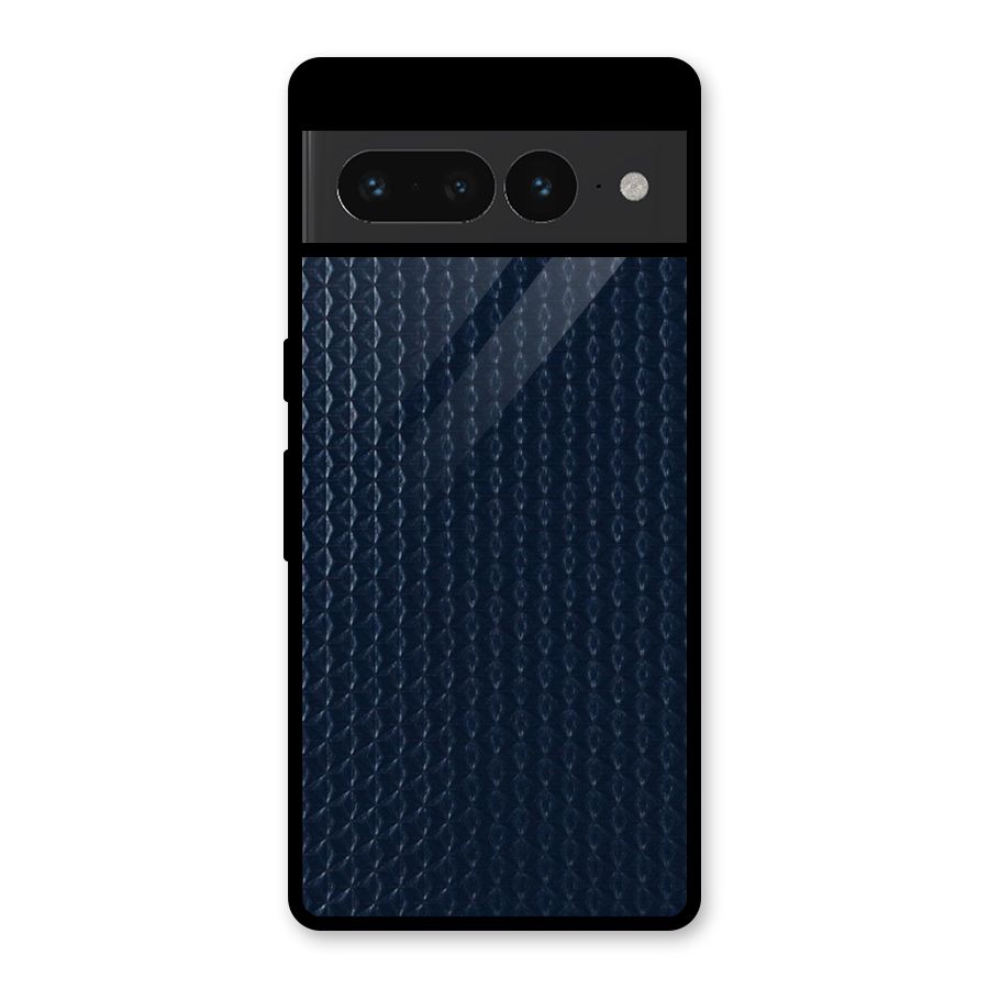 Blue Pattern Glass Back Case for Google Pixel 7 Pro