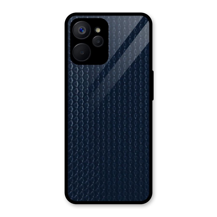 Blue Pattern Glass Back Case for Realme 9i 5G