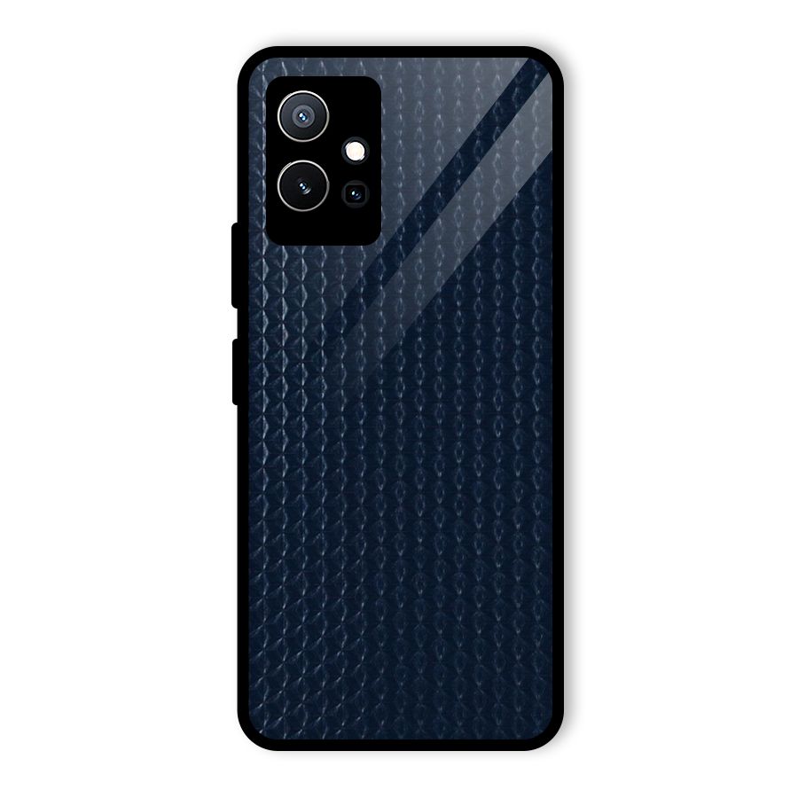 Blue Pattern Glass Back Case for Vivo T1 5G