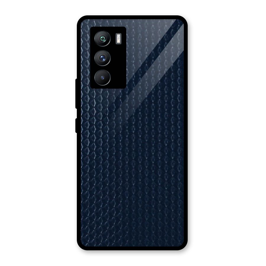 Blue Pattern Glass Back Case for Vivo iQOO 9 SE