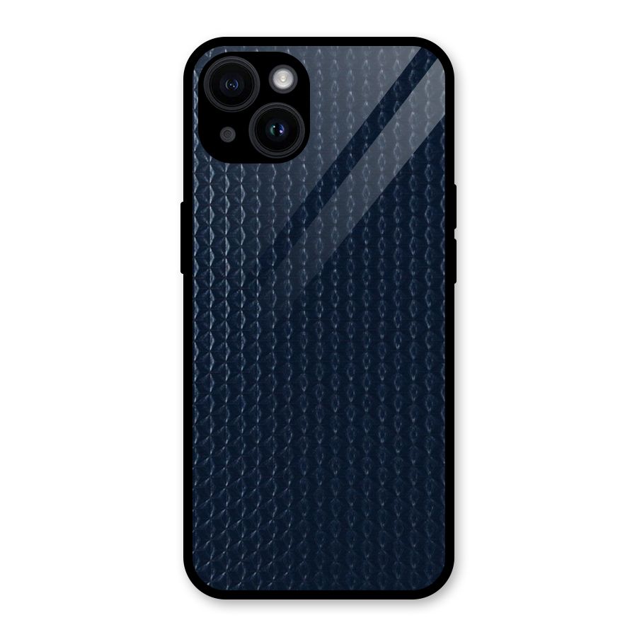 Blue Pattern Glass Back Case for iPhone 14