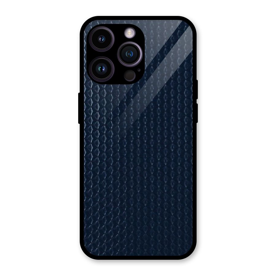 Blue Pattern Glass Back Case for iPhone 14 Pro Max