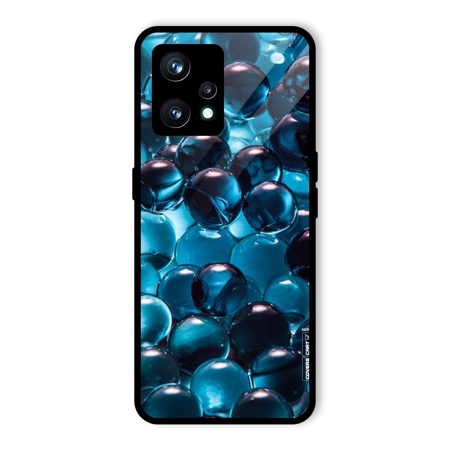 Blue Abstract Balls Glass Back Case for Realme 9 Pro Plus 5G
