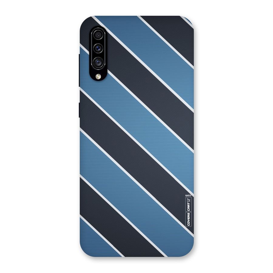 Blue Black Stripes Back Case for Galaxy A30s
