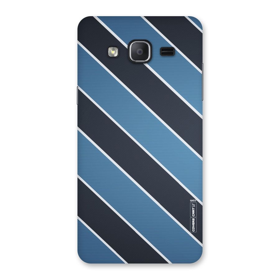 Blue Black Stripes Back Case for Galaxy On7 2015