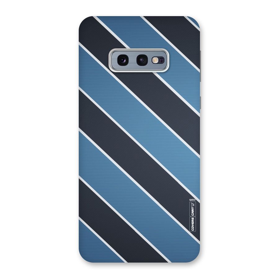 Blue Black Stripes Back Case for Galaxy S10e