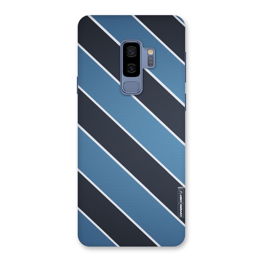 Blue Black Stripes Back Case for Galaxy S9 Plus