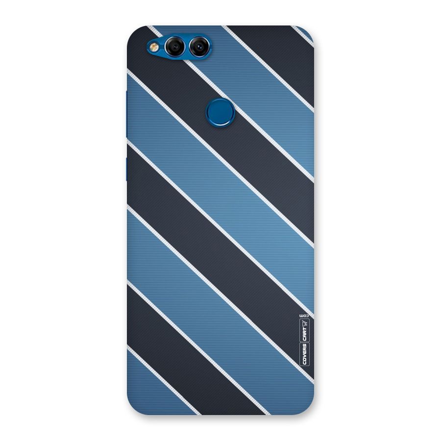 Blue Black Stripes Back Case for Honor 7X