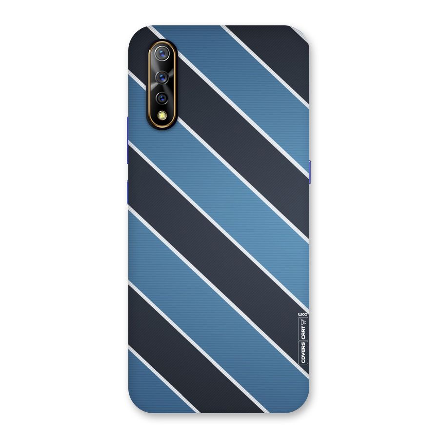 Blue Black Stripes Back Case for Vivo S1