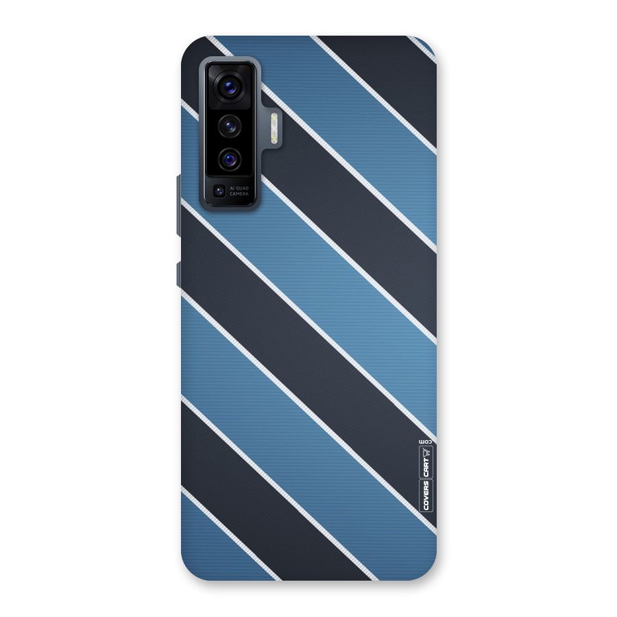 Blue Black Stripes Back Case for Vivo X50