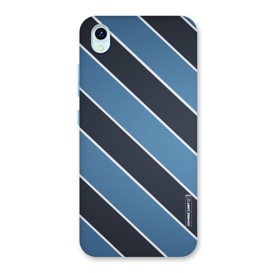 Blue Black Stripes Back Case for Vivo Y1s