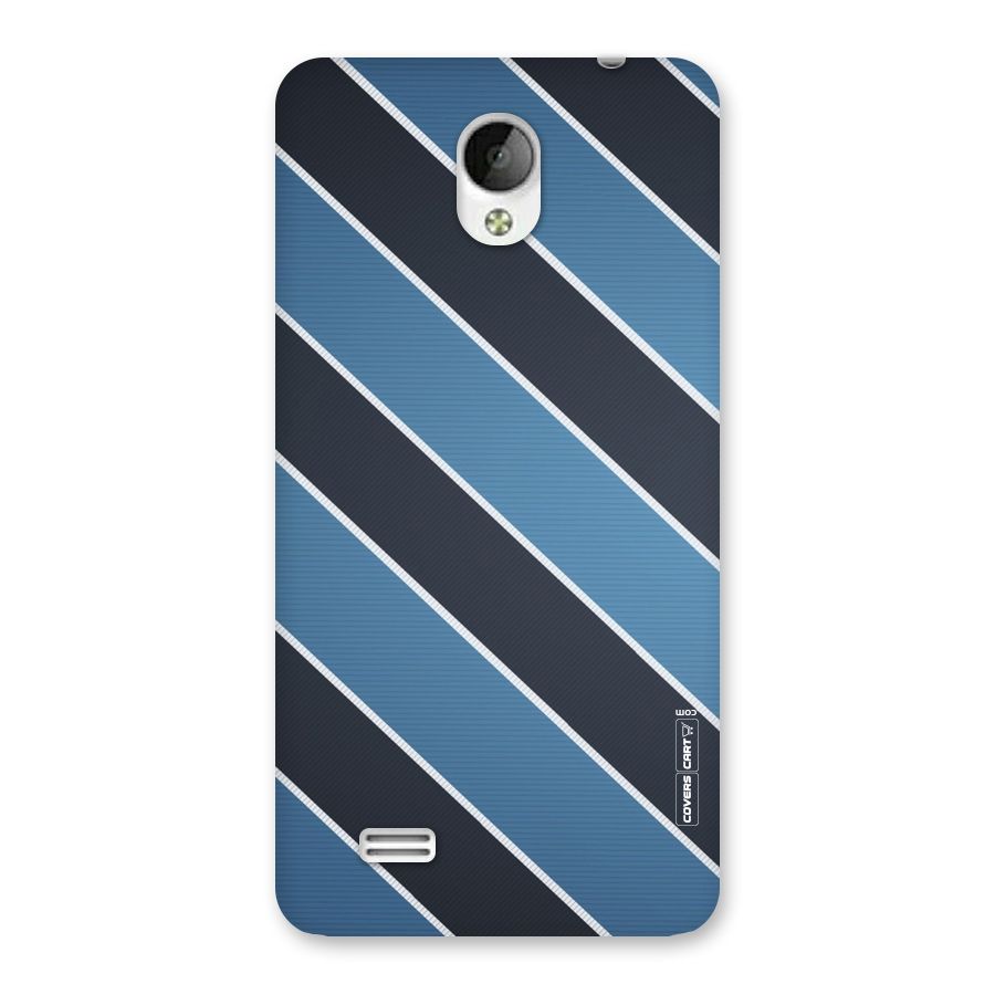 Blue Black Stripes Back Case for Vivo Y21