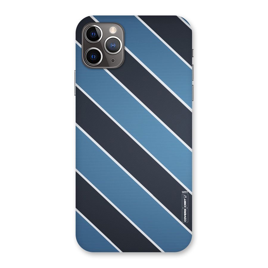 Blue Black Stripes Back Case for iPhone 11 Pro Max