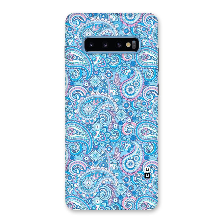 Blue Block Pattern Back Case for Galaxy S10 Plus