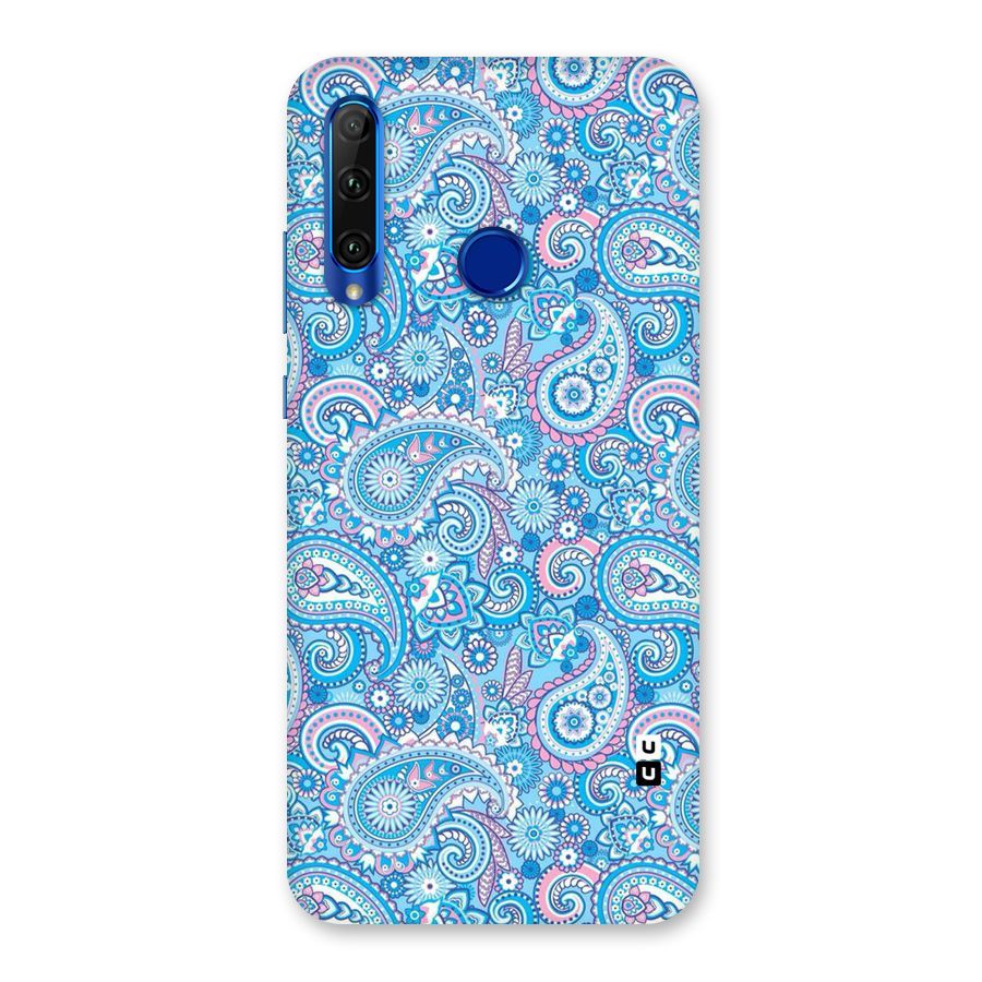 Blue Block Pattern Back Case for Honor 20i